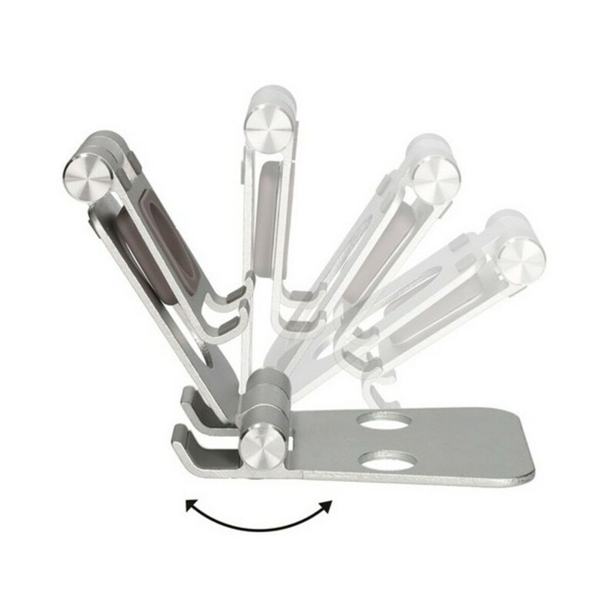 Suportul pentru Mobile KSIX Swivel Argintiu